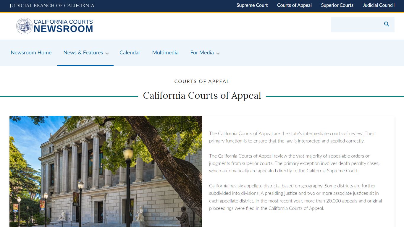 Courts of Appeal | California Courts Newsroom